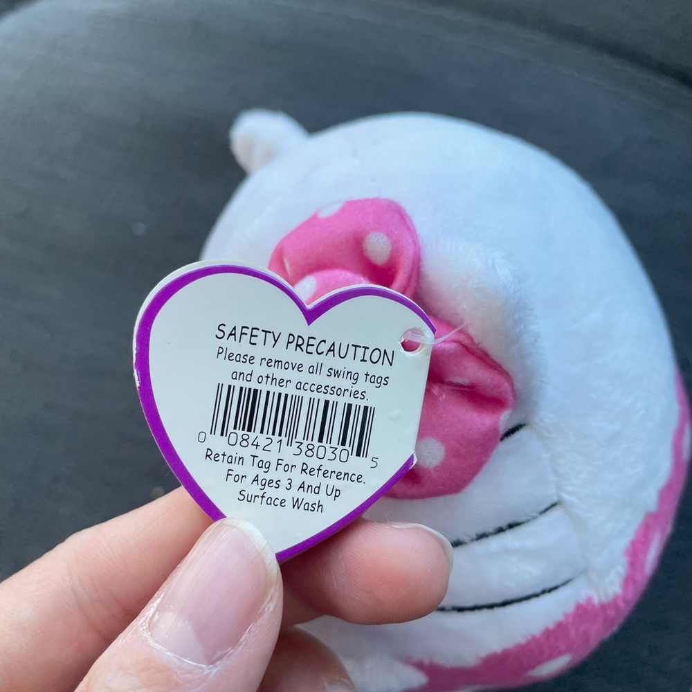 💜 5 for $25 HP🎉 Hello Kitty pink polka dot Ty Beanie Ballz - Picture 6 of 10
